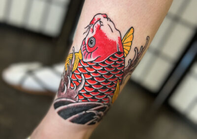 red koi fish tattoo