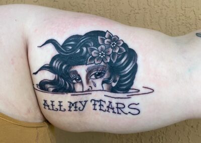 American traditional all my fears tattoo