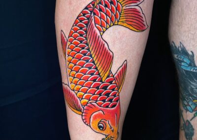 koi fish tattoo from Frenchy
